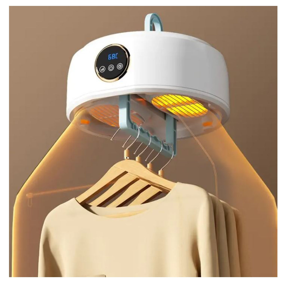 Mini Secadora Portátil 600W con Secado Rápido, Luz UV y Control de Temperatura Pro