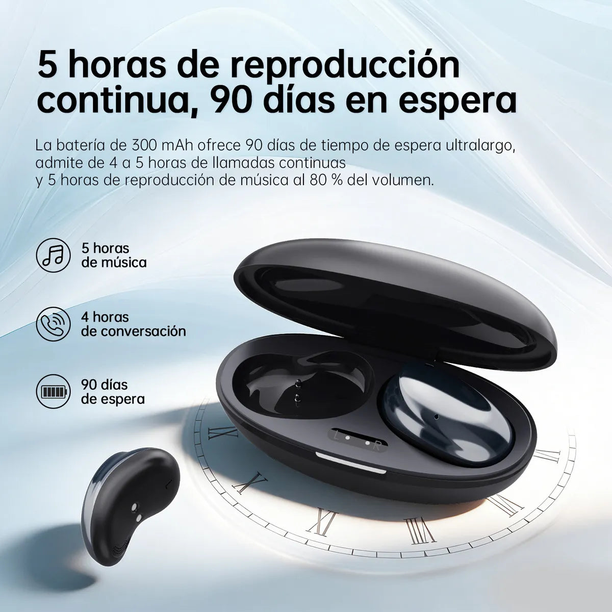 Audífonos Bluetooth Bean 1 TWS Cancelación Ruido para iphone y android ideal para usar con casco para Motocicleta