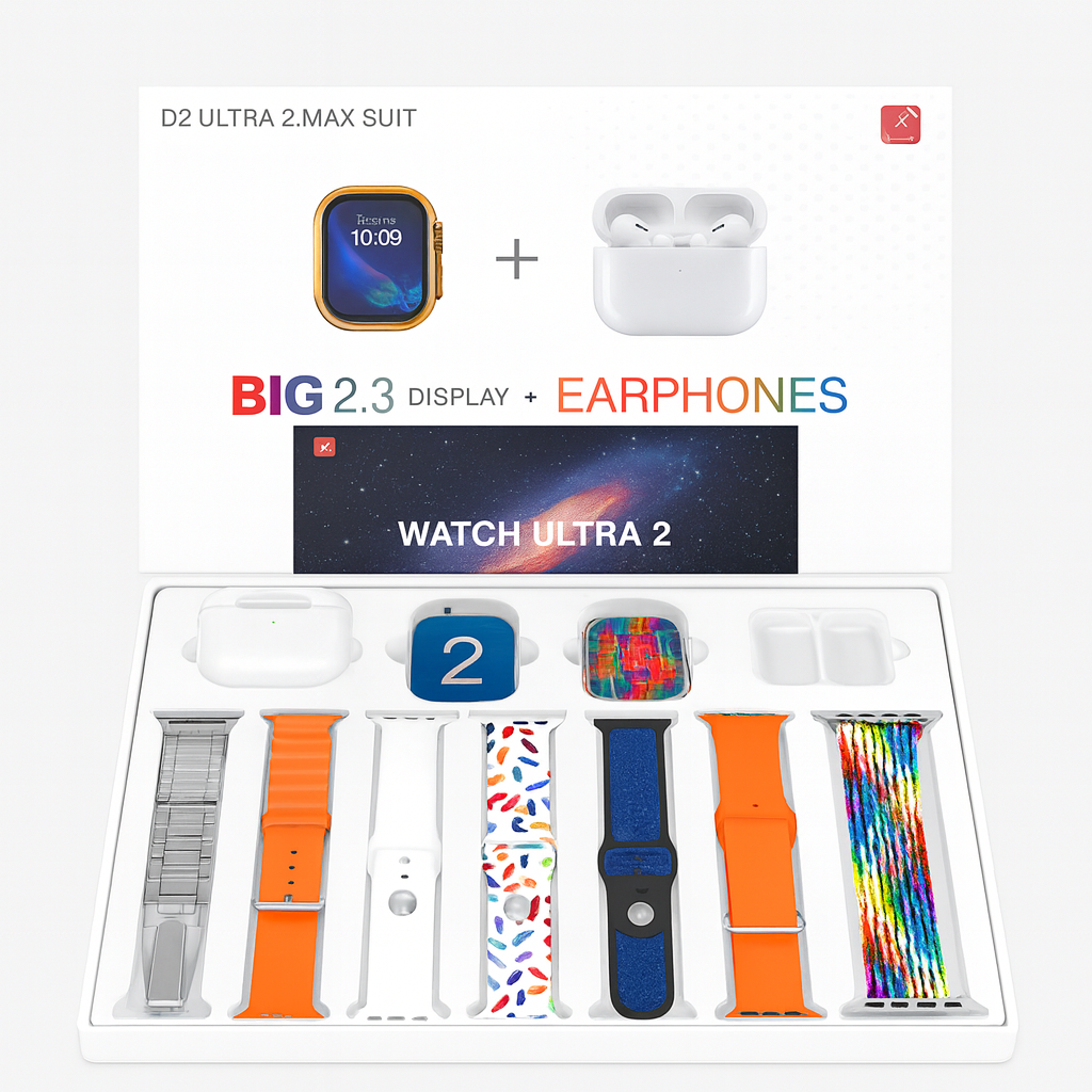 Smartwatch i9 Ultra 2 2.3” Infinite Display con Airpods S2 y 7 Pulsos