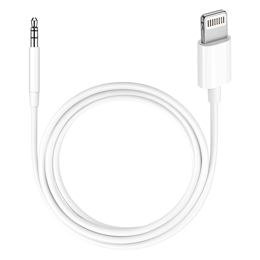 Cable Lightning a Jack 3.5mm Macho 1m para iPhone Audio Estéreo