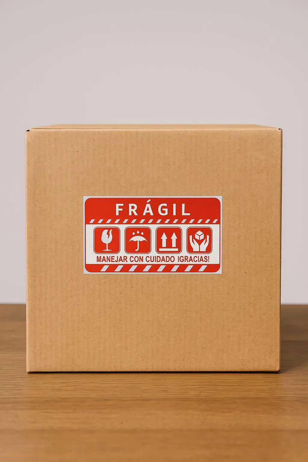 (500 Uds) Etiquetas FRÁGIL 75×40mm para Protección de Paquetes