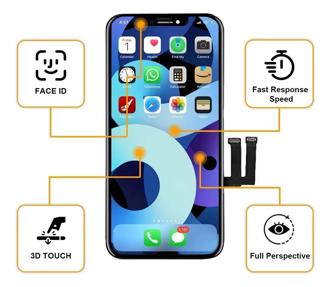 Pantalla Amoled GX Completa Para iPhone 13 Y iPhone 14 - Tecnomundointl