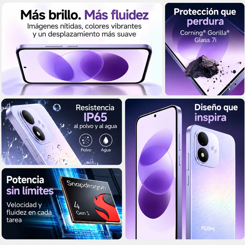 Celular Xiaomi Redmi Note 17 256GB - 6Gb RAM AMOLED 120Hz 7700mAh 45W