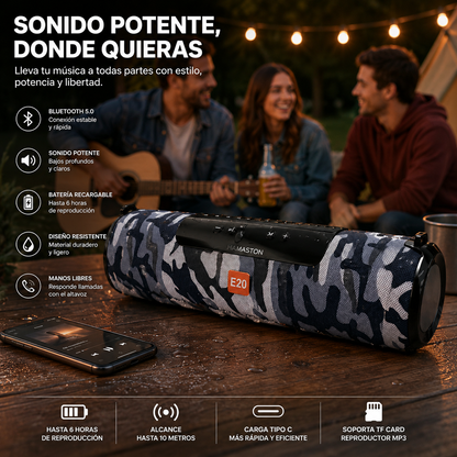 Parlante Bluetooth Portátil E-20 Recargable 5W