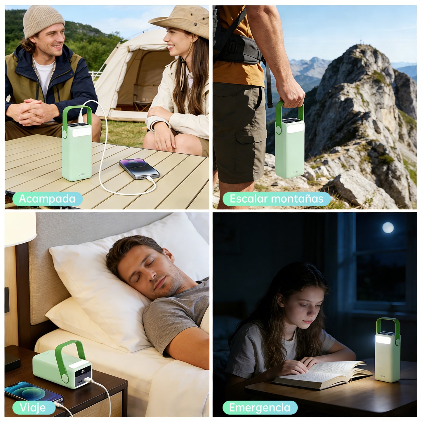 Power Bank G-Tide 50000mAh 65W Carga Rápida Portátil - 10 Cargas o mas ideal finca y viajes
