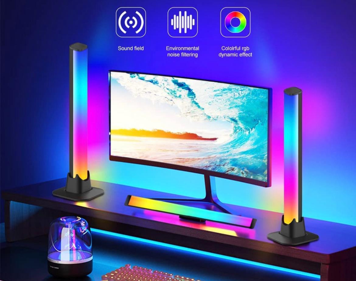 Barras de Luz RGB Inteligentes | Control por Voz, App y Modo Música Pro