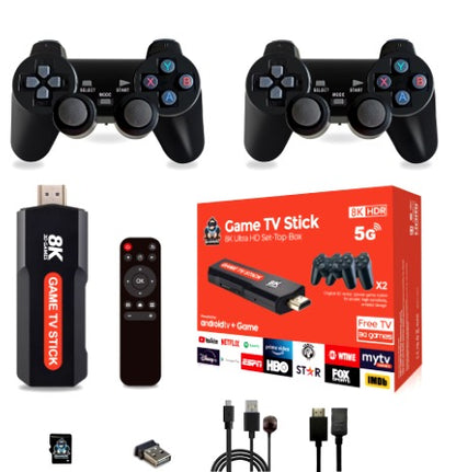 Game TV Stick 8K X8 Retro + Android TV Box Magis con 10 000 Juegos