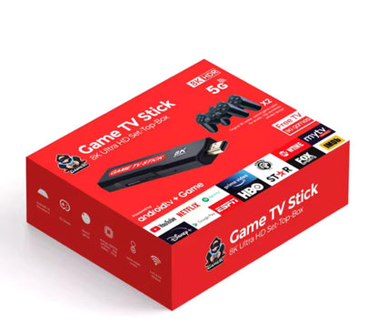 Game TV Stick 8K X8 Retro + Android TV Box Magis con 10 000 Juegos