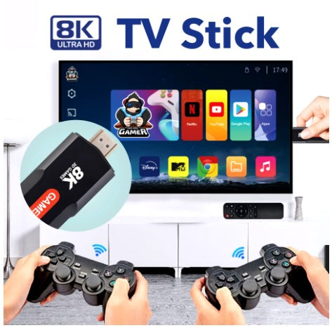 Game TV Stick 8K X8 Retro + Android TV Box Magis con 10 000 Juegos