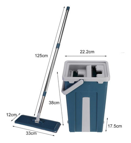 Trapero de Microfibra con Cubo Automático para Limpieza sin Esfuerzo