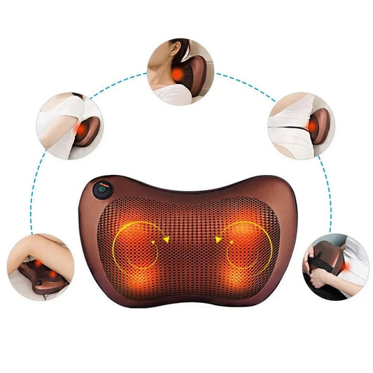 Cojín Masajeador Eléctrico con Calor para Aliviar Tensión Muscular