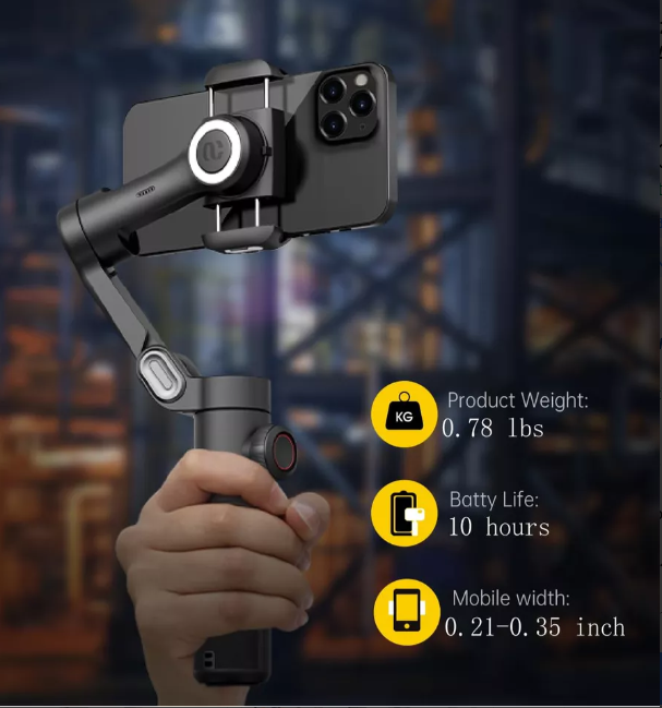 Estabilizador Aochuan Smart XE | Gimbal 3 Ejes con Mando Bluetooth Pro