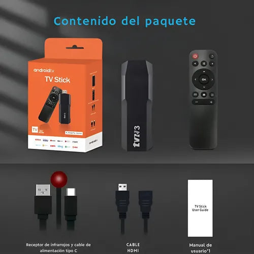 TV Stick Android 14 – 16GB / 2GB RAM + MAGIS