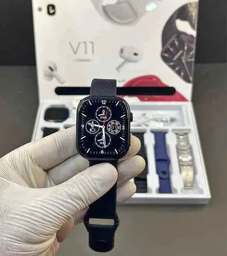 Smartwatch V11 Classic con Audífonos Bluetooth, Deportivo y Elegante Pro