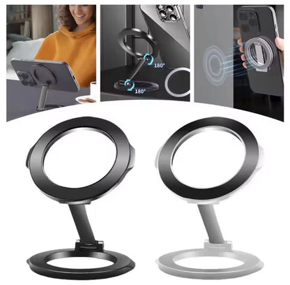 Soporte Magnético 360° para Celular MagSafe de Aleación Zinc Premium+