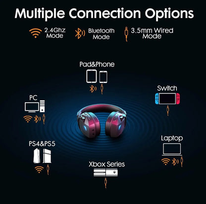 Audífonos Gamer BL100 Pro Inalámbricos con Sonido 3D y Micrófono