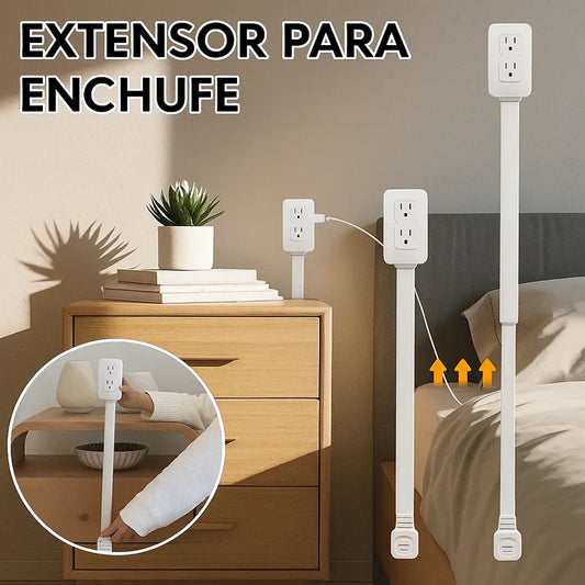 Extensor de Toma Corriente Flexible y Seguro para Múltiples Dispositivos