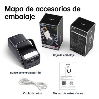 Power Bank Linterna G-Tide 40000mAh 22.5W Carga Rápida 8 Cargas o mas Ideal Viajes y Finca