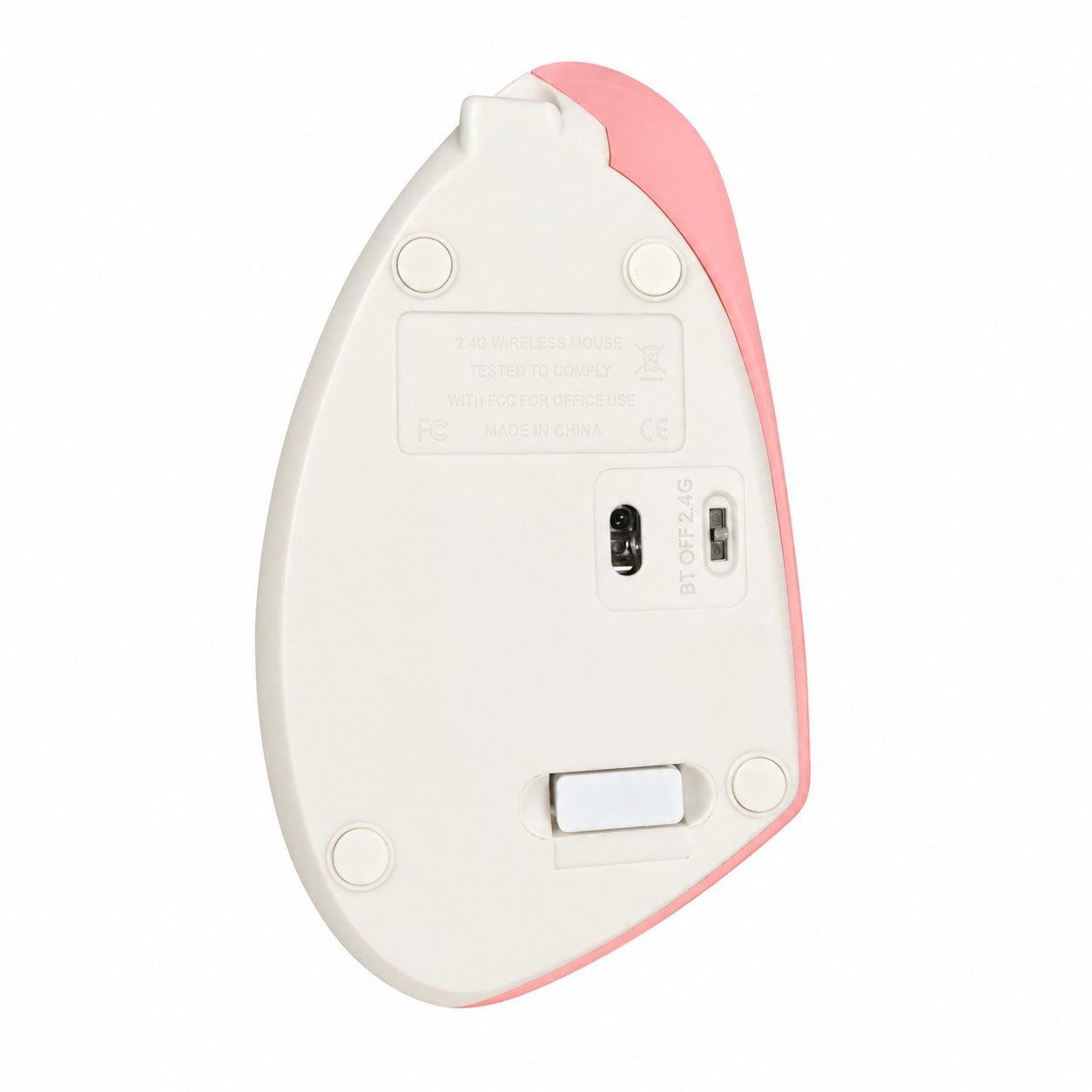 Mouse Ergonómico Vertical Inalámbrico RGB Recargable Bluetooth 5.3 y 2.4GHz con Receptor USB Lummy LMO-07 para Diestro