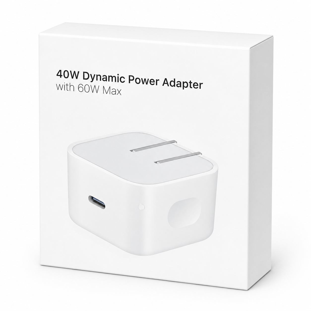 Cubo Cargador de Carga Rápida 40W USB-C para iPhone, Máx. 60W