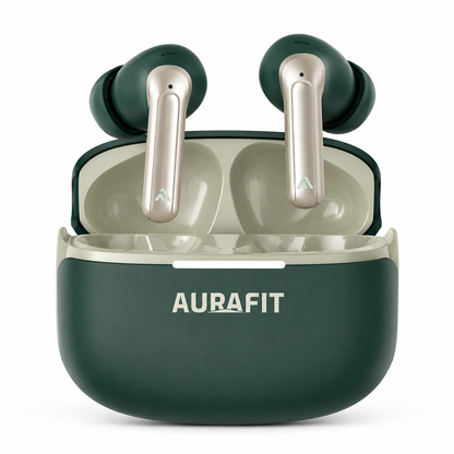 Audífonos Bluetooth AuraBuds WF7 con IA, Sonido Hi-Fi y Llamadas HD + Estuche Protector