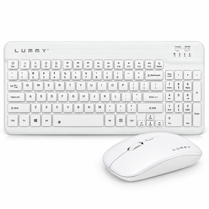 Teclado Inalámbrico Lummy Bluetooth con Teclas Multimedia y Batería Recargable