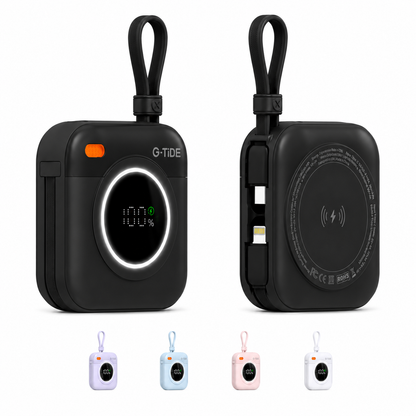 Cargador portatil Power Bank Magnético Multi X1 10000mAh Carga Inalámbrica 15W Portátil G-TiDE