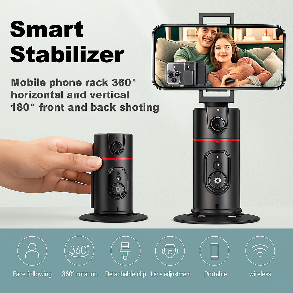 Trípode con Seguimiento Automático – Graba sin manos y como un profesional