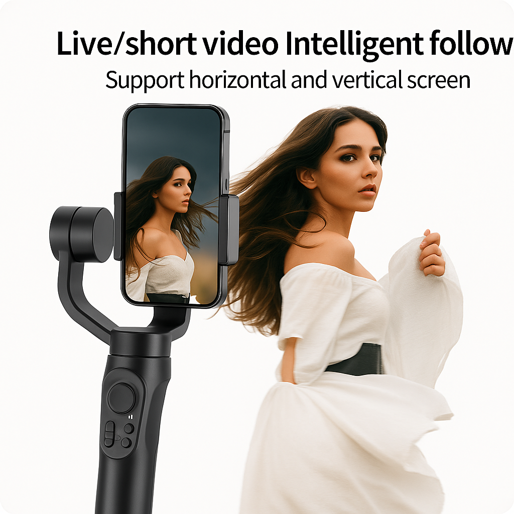 Estabilizador F6 Gimbal Profesional 3 Ejes con Seguimiento Facial y Zoom Avanzado