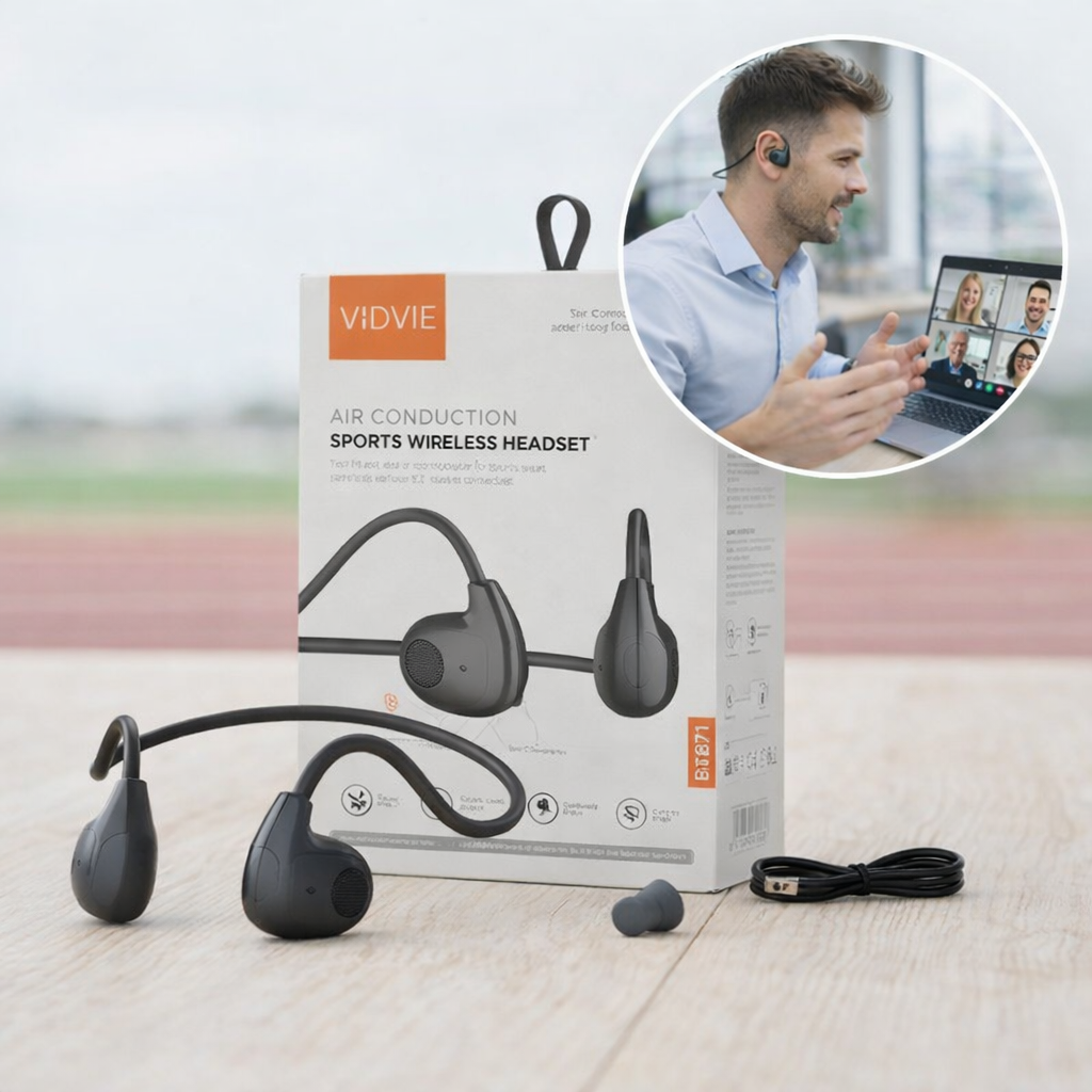 🔥 Audífonos Vidvie BT871 Bluetooth de Conducción Ósea para Deporte y Videollamadas