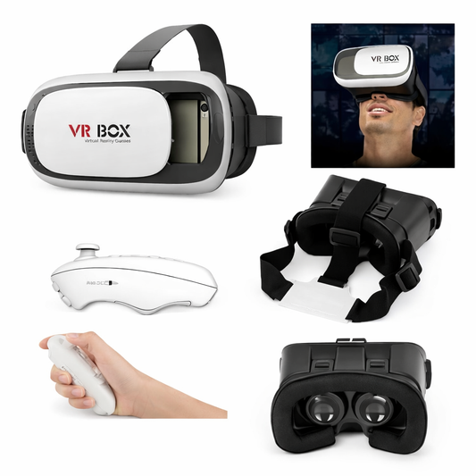 Gafas de Realidad Virtual 3D VR Box con Control Bluetooth para Celular