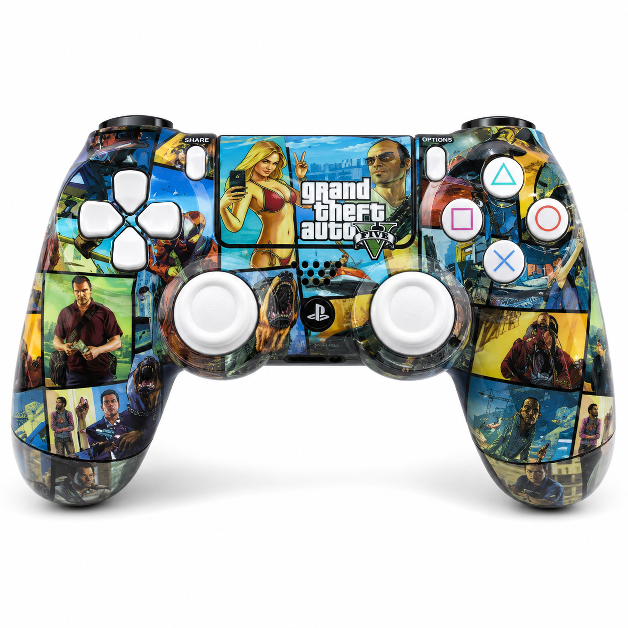 Control Inalámbrico DualShock Estampado - para Playstation 4-PS4- Play 4 / PC por modo Bluetooth