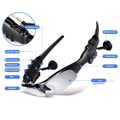 Lentes de Sol Bluetooth 4.1 con Música y Llamadas Integradas