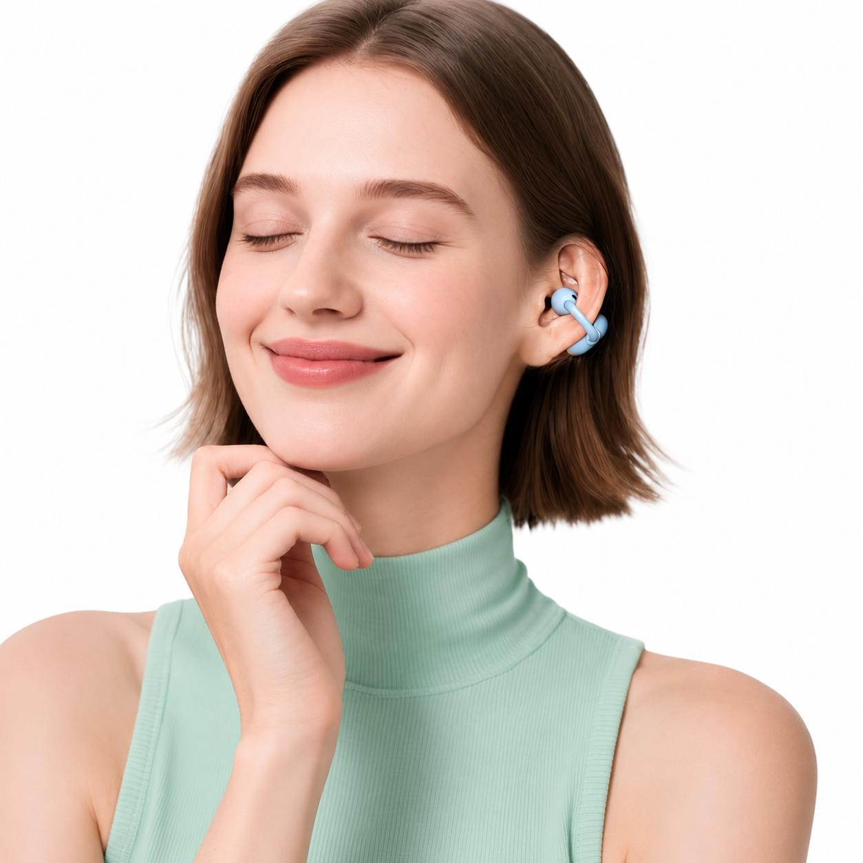 Audífonos Bluetooth AuraFit AuraBuds FW5 Bluetooth 6.0 ENC HiFi con Ganchos Deportivos