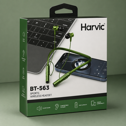 Audífonos Bluetooth Deportivos Harvic de cuello Inalámbricos hasta 12 horas