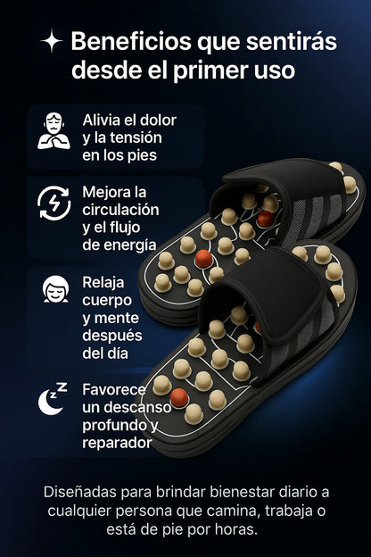 Sandalias Masajeadoras de Reflexología para Bienestar y Alivio