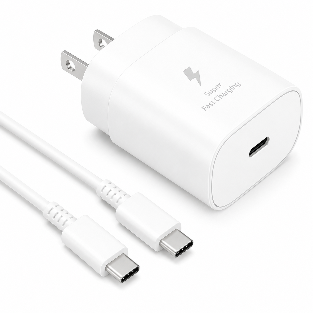 Cargador 25W USB-C PD  Cable USB-A a USB-C de 1 Metro Para Samsung