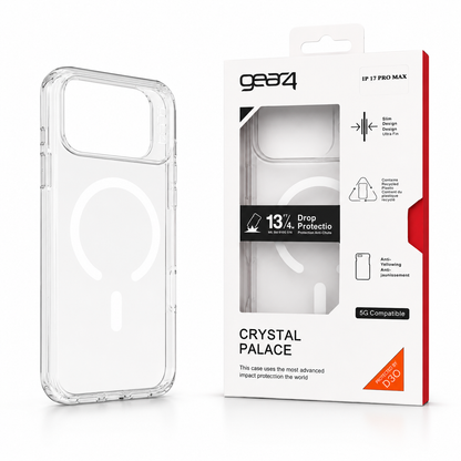 Estuche Gear4 Crystal MagSafe para iPhone Case Transparente Alta Calidad - Carcasa - Funda.