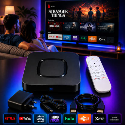 TV Box Universal 4K Streaming Compatible con Magis tv / Xuper estilo watch onn