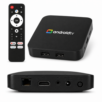 TV Box Android 14 Ultra HD 4K 8GB RAM 128GB Chromecast estilo Watch onn