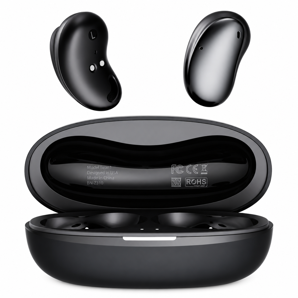 Audífonos Bluetooth Bean 1 TWS Cancelación Ruido para iphone y android ideal para usar con casco para Motocicleta