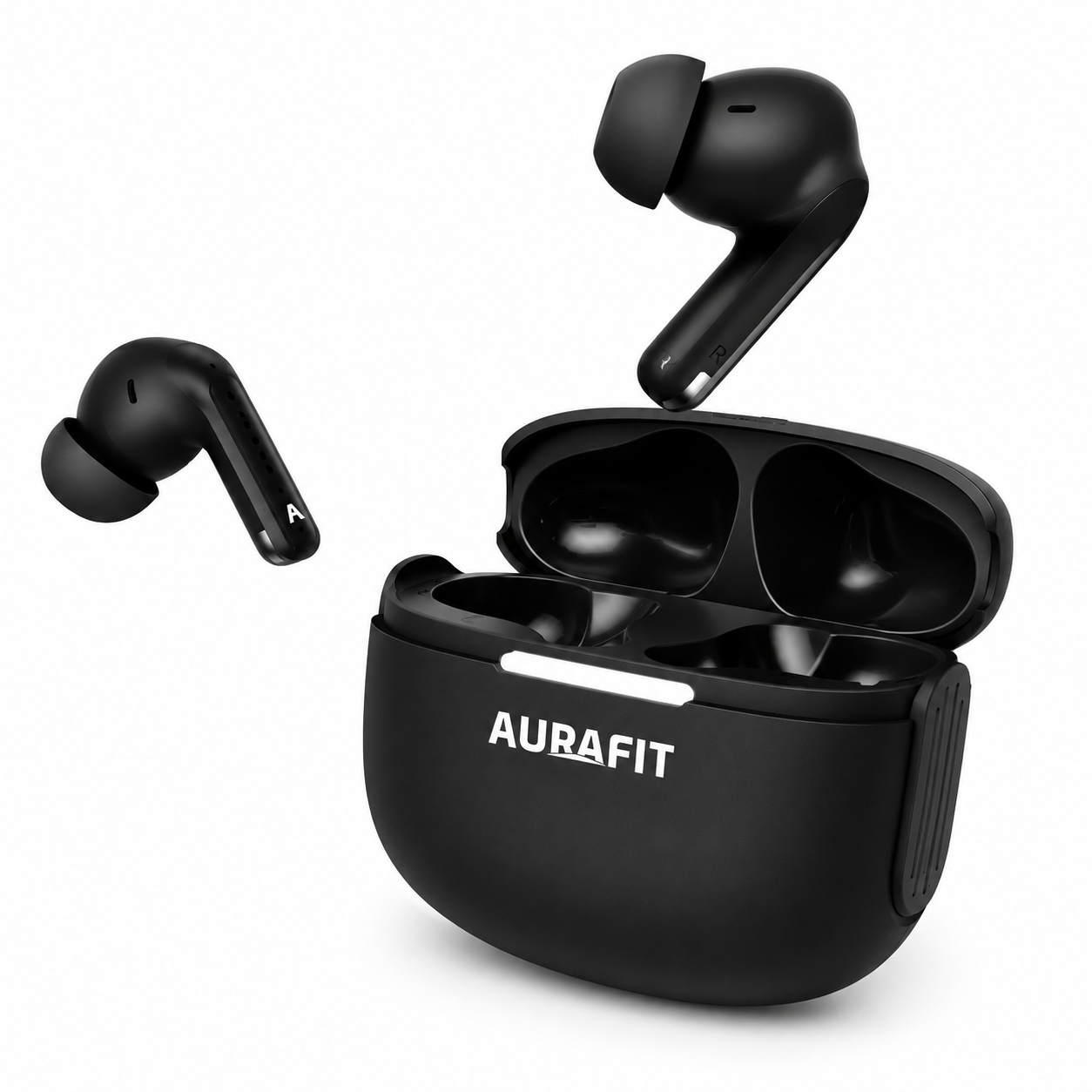Audífonos Bluetooth AuraBuds WF7 con IA, Sonido Hi-Fi y Llamadas HD + Estuche Protector