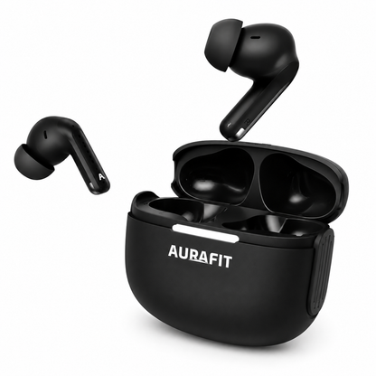 Audífonos Bluetooth AuraBuds WF7 con IA, Sonido Hi-Fi y Llamadas HD + Estuche Protector