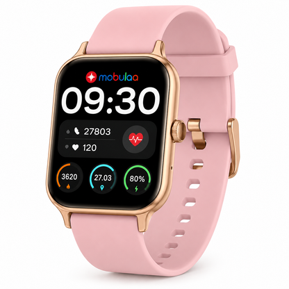 Smartwatch Mobulaa Explorer Mini con Llamadas Bluetooth, GPS Integrado, 5 Correas Intercambiables y Resistencia al Agua 5ATM