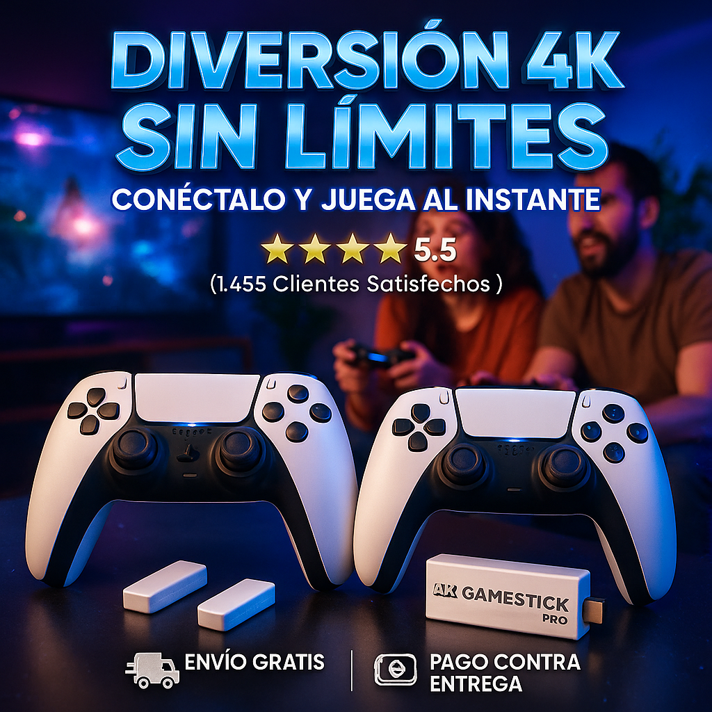 Consola 2.4G Wireless con 3000 Juegos Integrados para Diversión Sin Límites