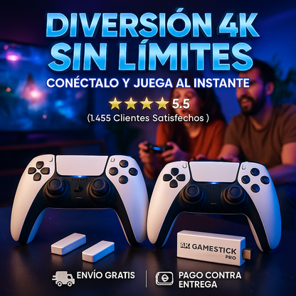 Consola 2.4G Wireless con 3000 Juegos Integrados para Diversión Sin Límites