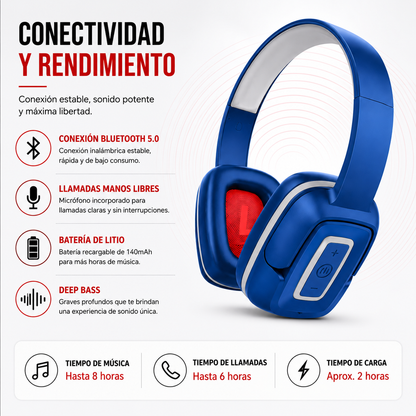 Audífonos Bluetooth Maxell HOOK BT300 Inalámbricos – Hasta 8 Horas de Batería