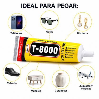 Pegamento Adhesivo Multiusos 110ML de Alta Resistencia | Secado Rápido | Boquilla de Precisión