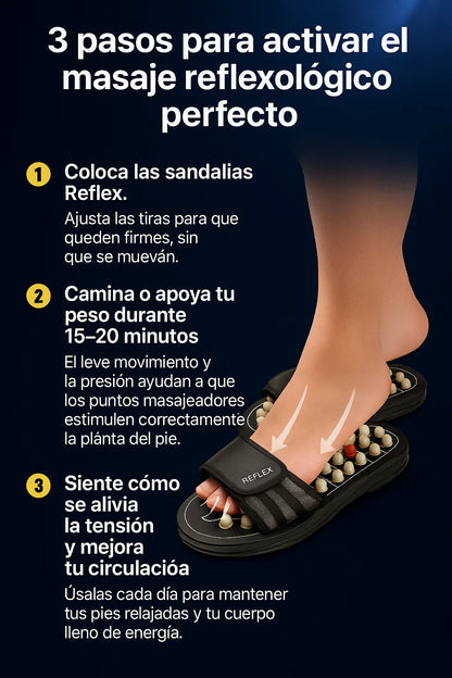 Sandalias Masajeadoras de Reflexología para Bienestar y Alivio