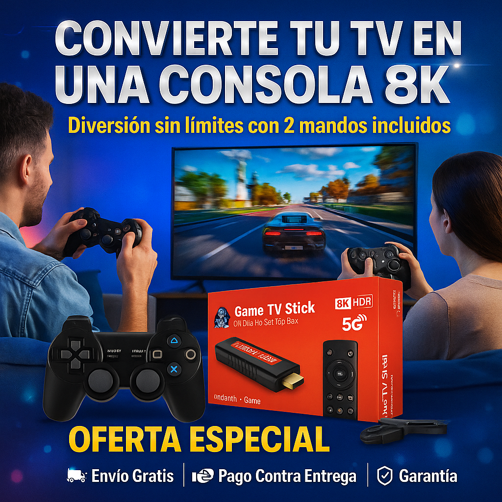 Game TV Stick 8K X8 Retro + Android TV Box Magis con 10 000 Juegos